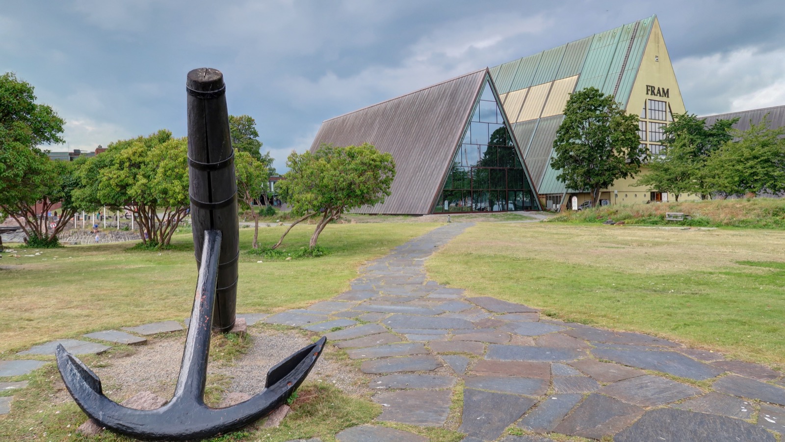 Ship anchor outside the Fram Museum on the Bygdøy peninsula
