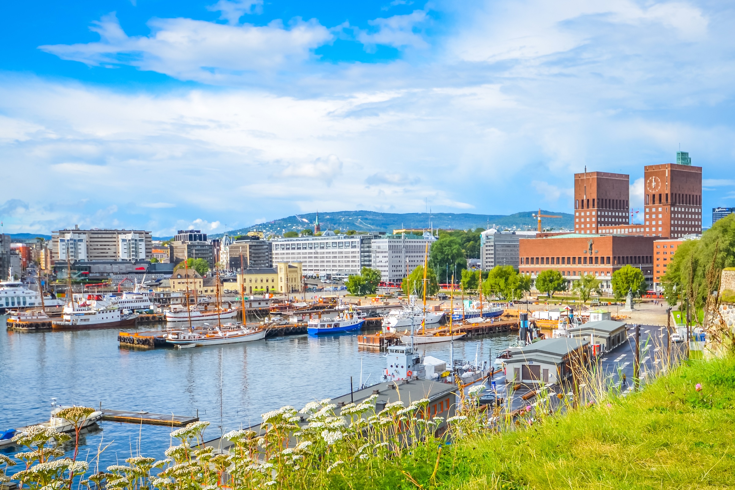 Oslo City Hall on the waterfront